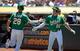 Matt Olson (L) and Matt Chapman (R)
