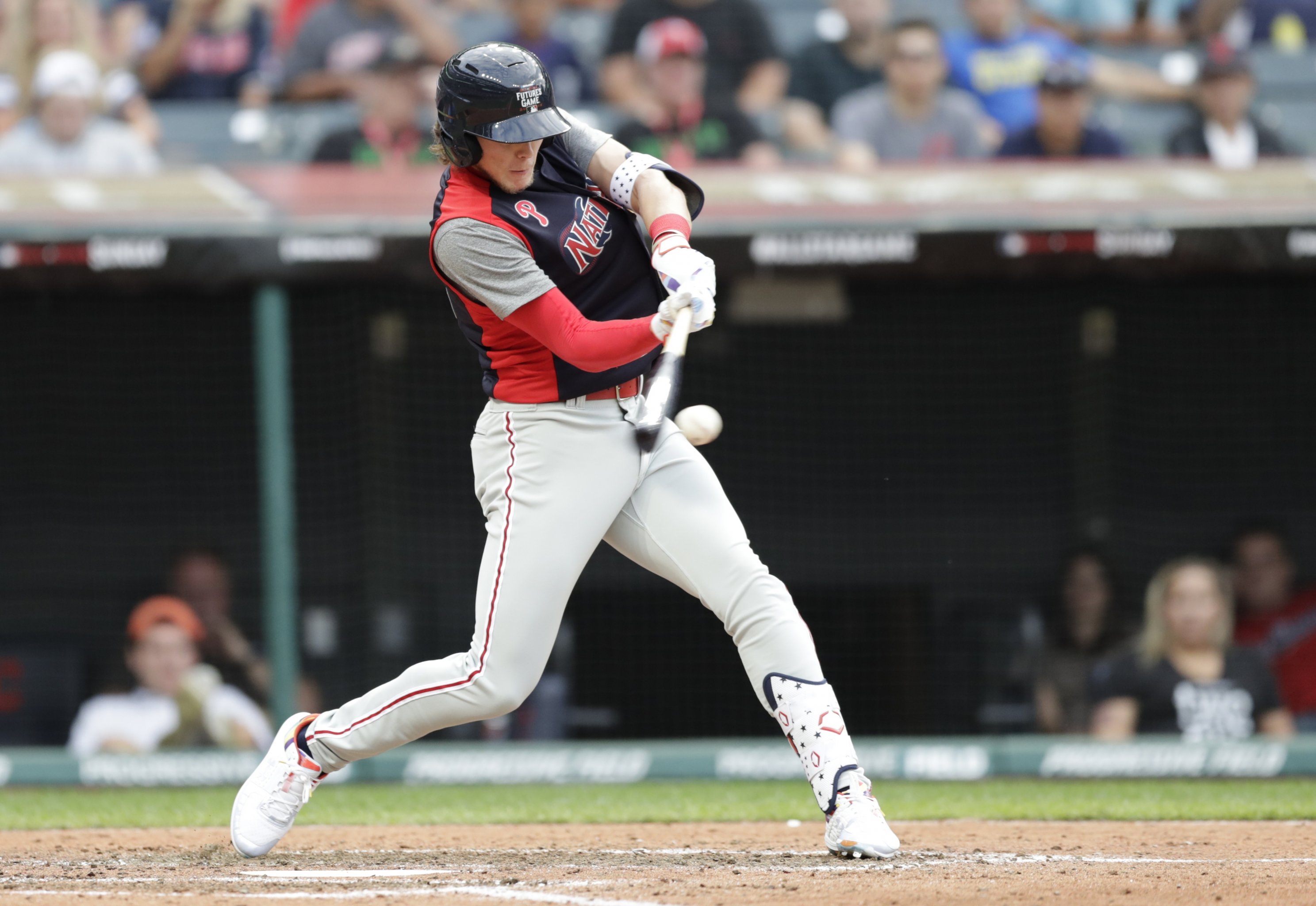 Brett Baty and Michael Toglia of National League Futures Team News Photo  - Getty Images