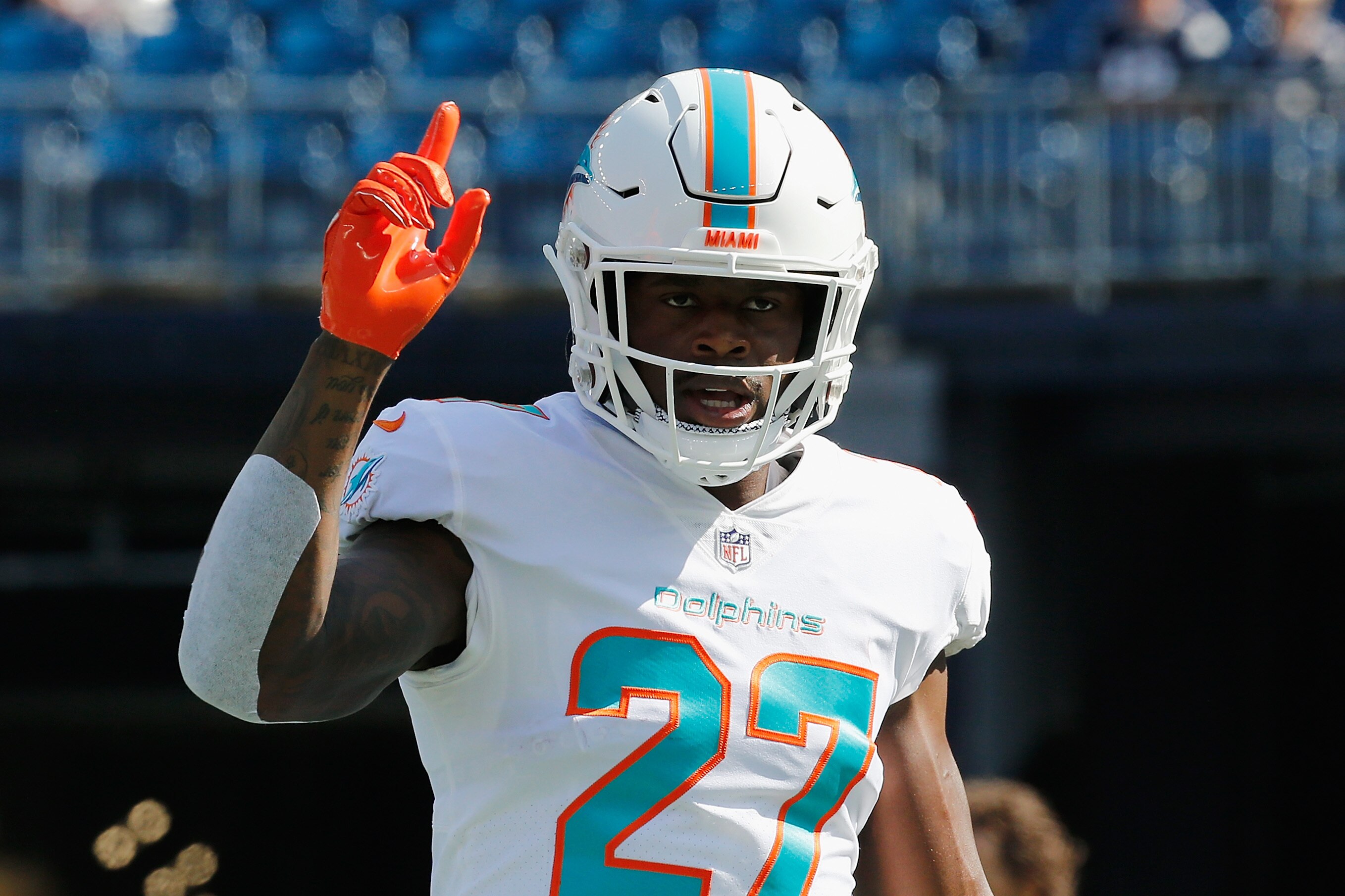 Miami Dolphins running back Kalen Ballage