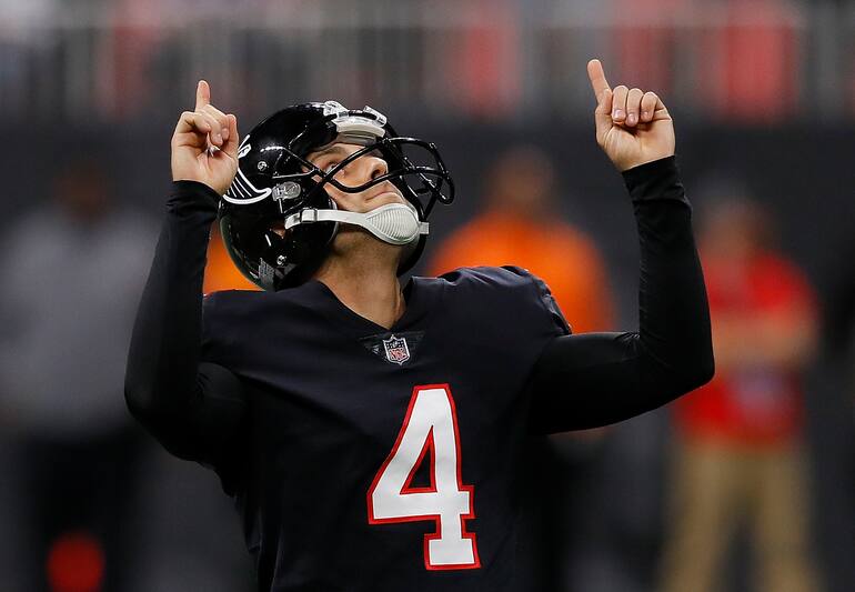 Atlanta Falcons kicker Giorgio Tavecchio