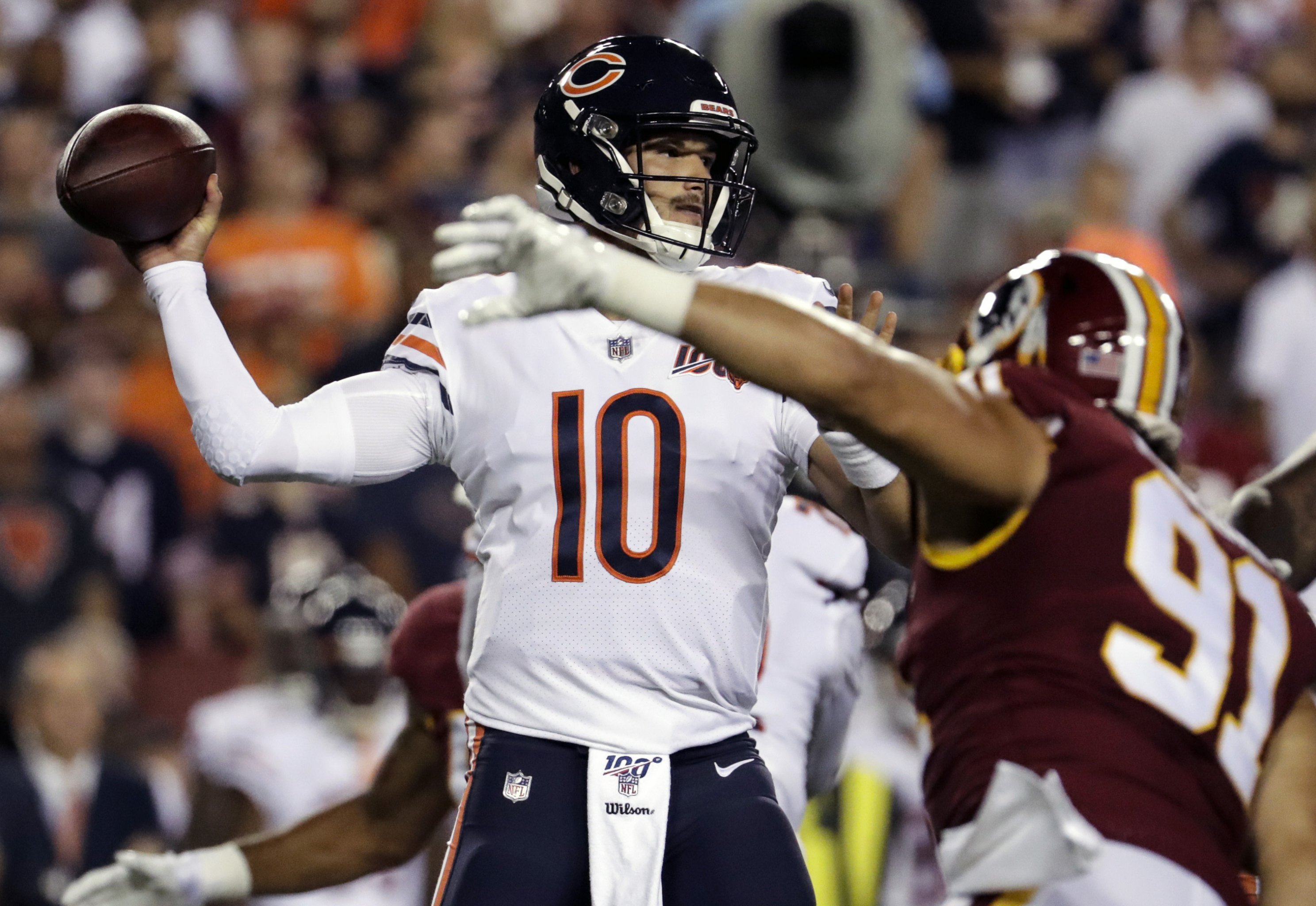 Trubisky, Bears Get Offense on Track, Beat Redskins 31-15