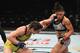 Bethe Correia (left) punches Sijara Eubanks