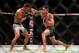 Sergio Pettis (right) defeated Tyson Nam (left) on the evening's undercard.