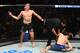 Niko Price (left) after knocking out James Vick.