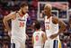 Virginia's Jay Huff (30) and Mamadi Diakite (25)