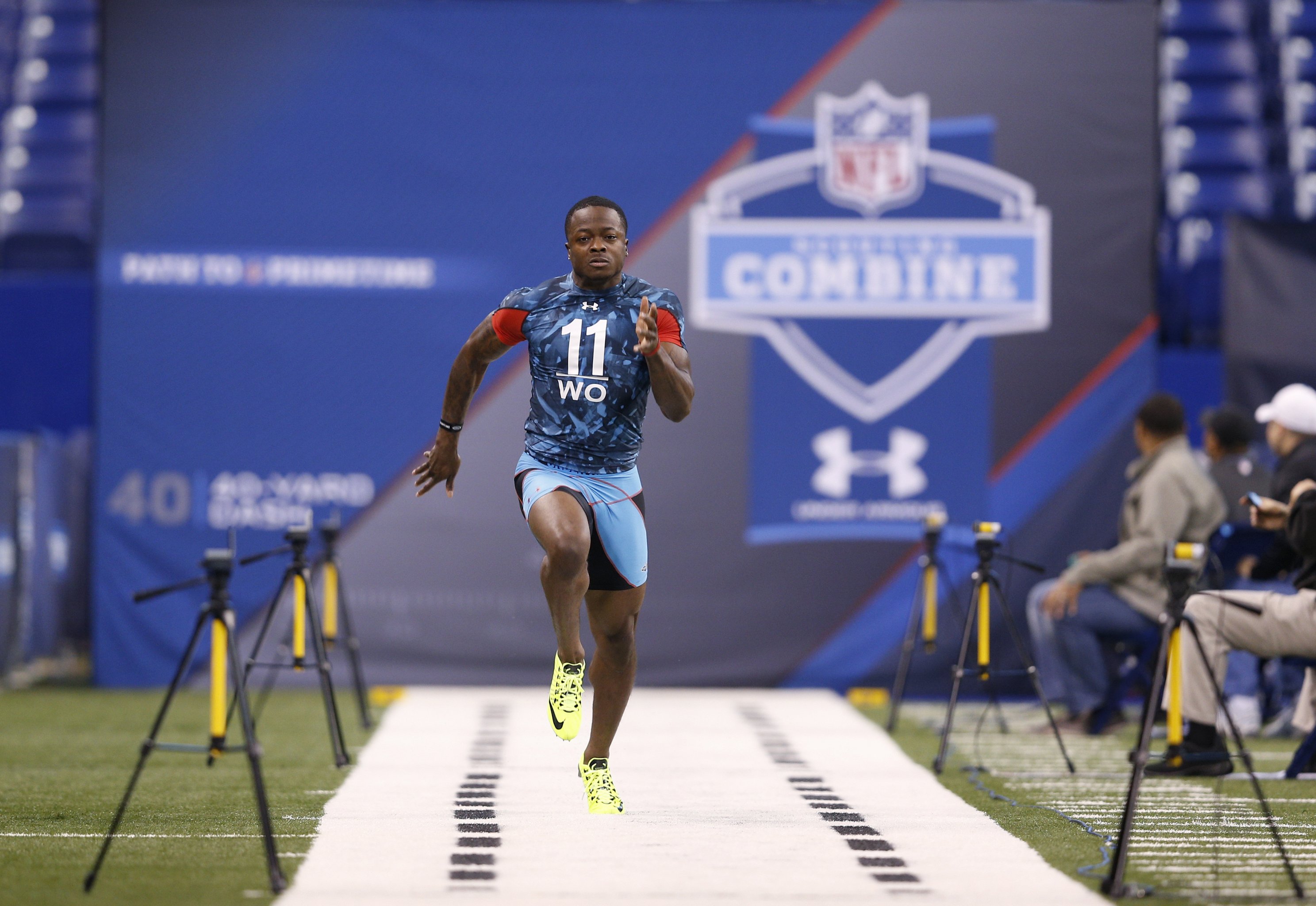 The 11 fastest 40-yard dash times at NFL Scouting Combine since