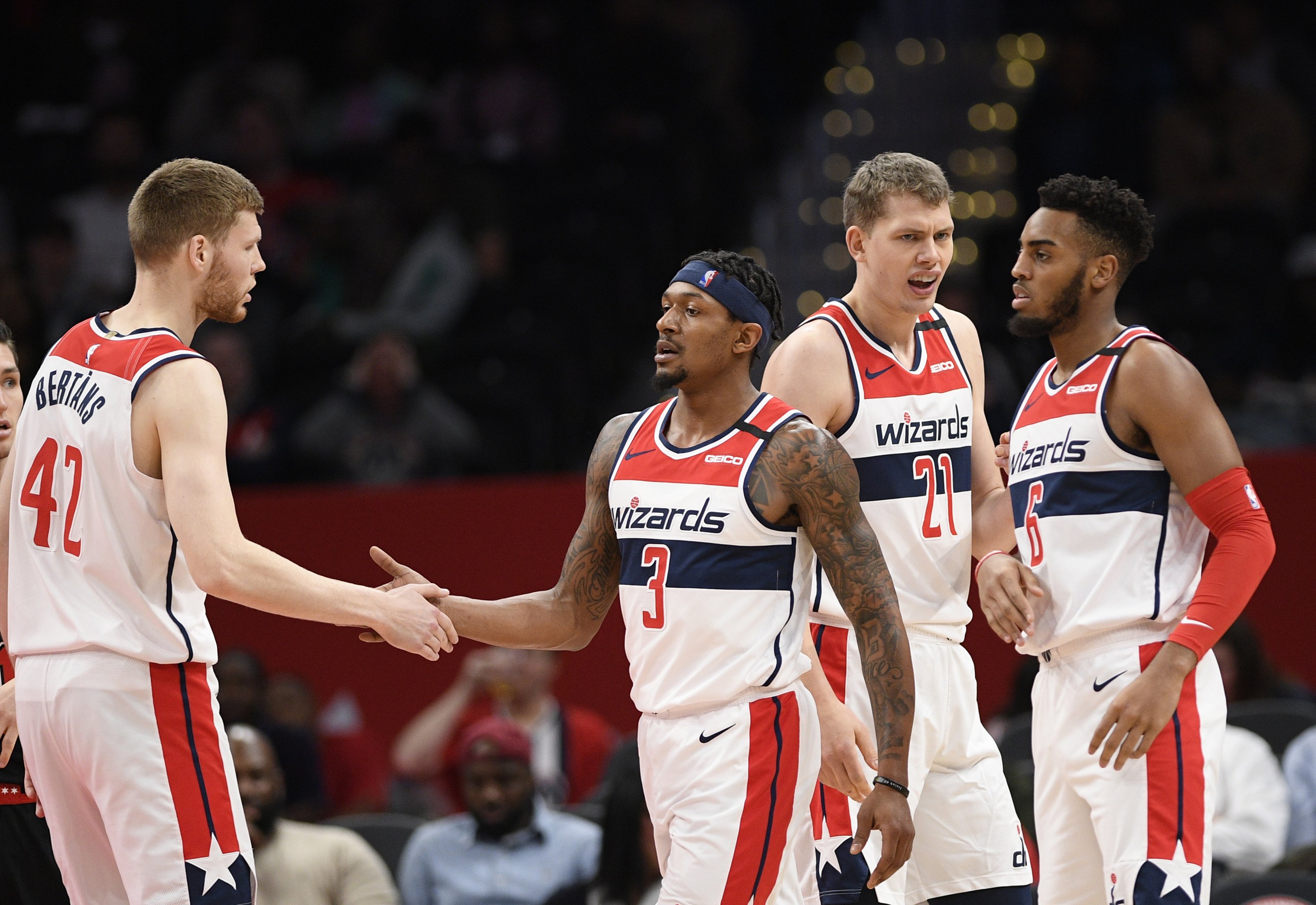 Bradley Beal - Washington Wizards - 2018 NBA Playoffs Game-Worn 'Statement'  Jersey