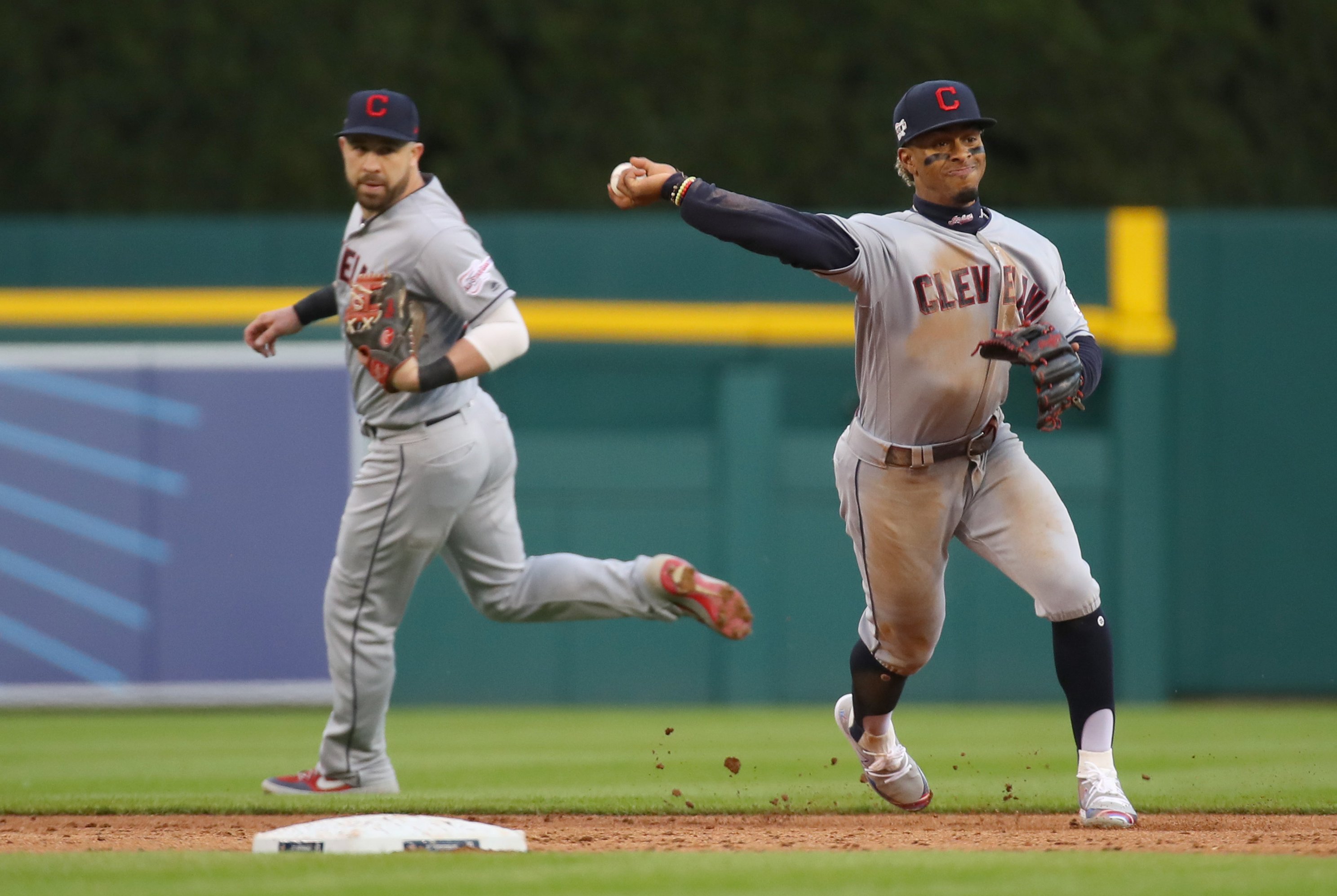 Jose Iglesias and Ian Kinsler, Detroit Tigers shortstop and second baseman.  jose+iglesias+and+ian+kinsler, S…