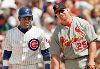 Mark McGwire (R) and Sammy Sosa (L) changed everything, for better and worse.