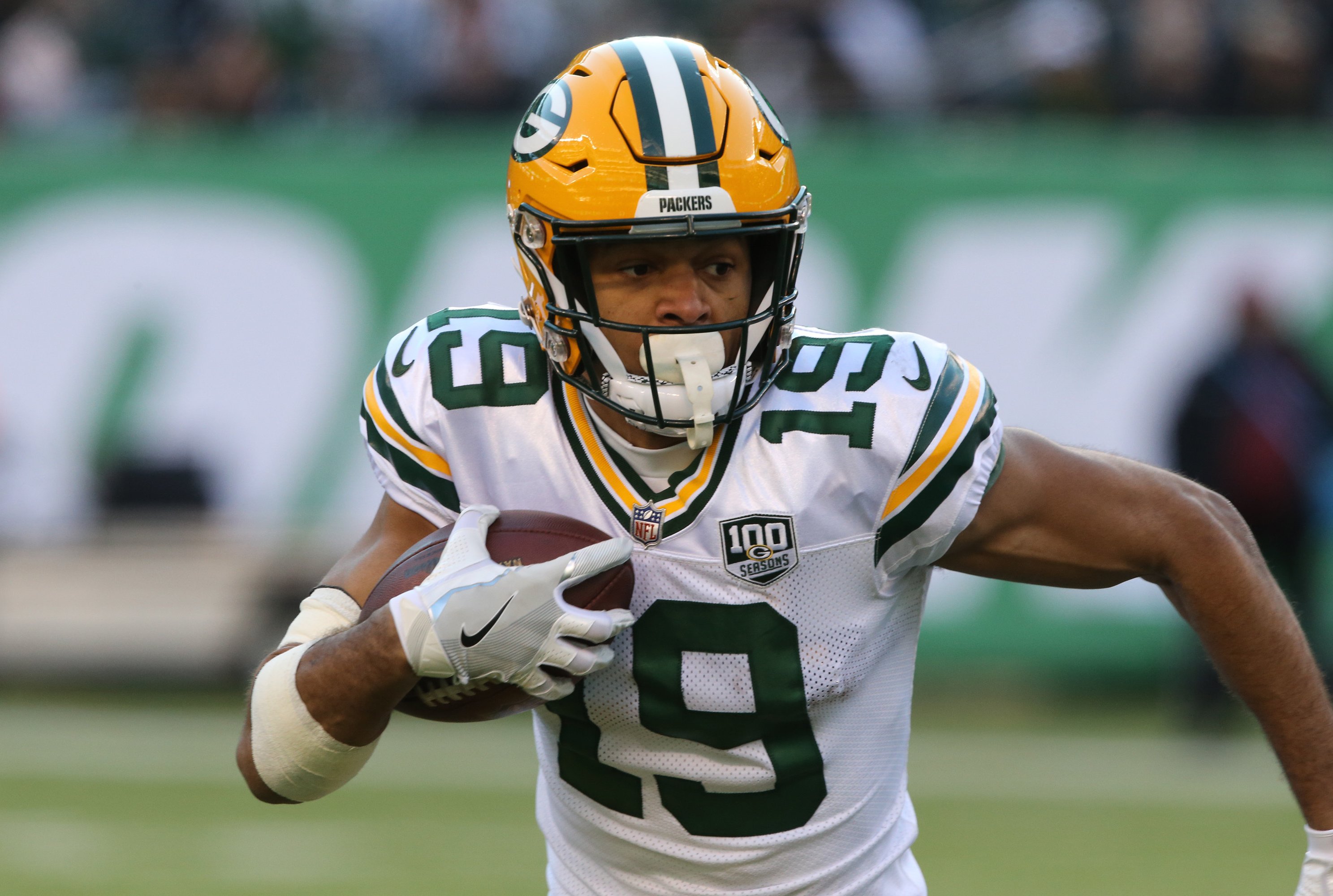 Equanimeous St. Brown Fantasy Week 1: Projections vs. Packers, Points and  Stats, Start or Sit - Bleacher Nation