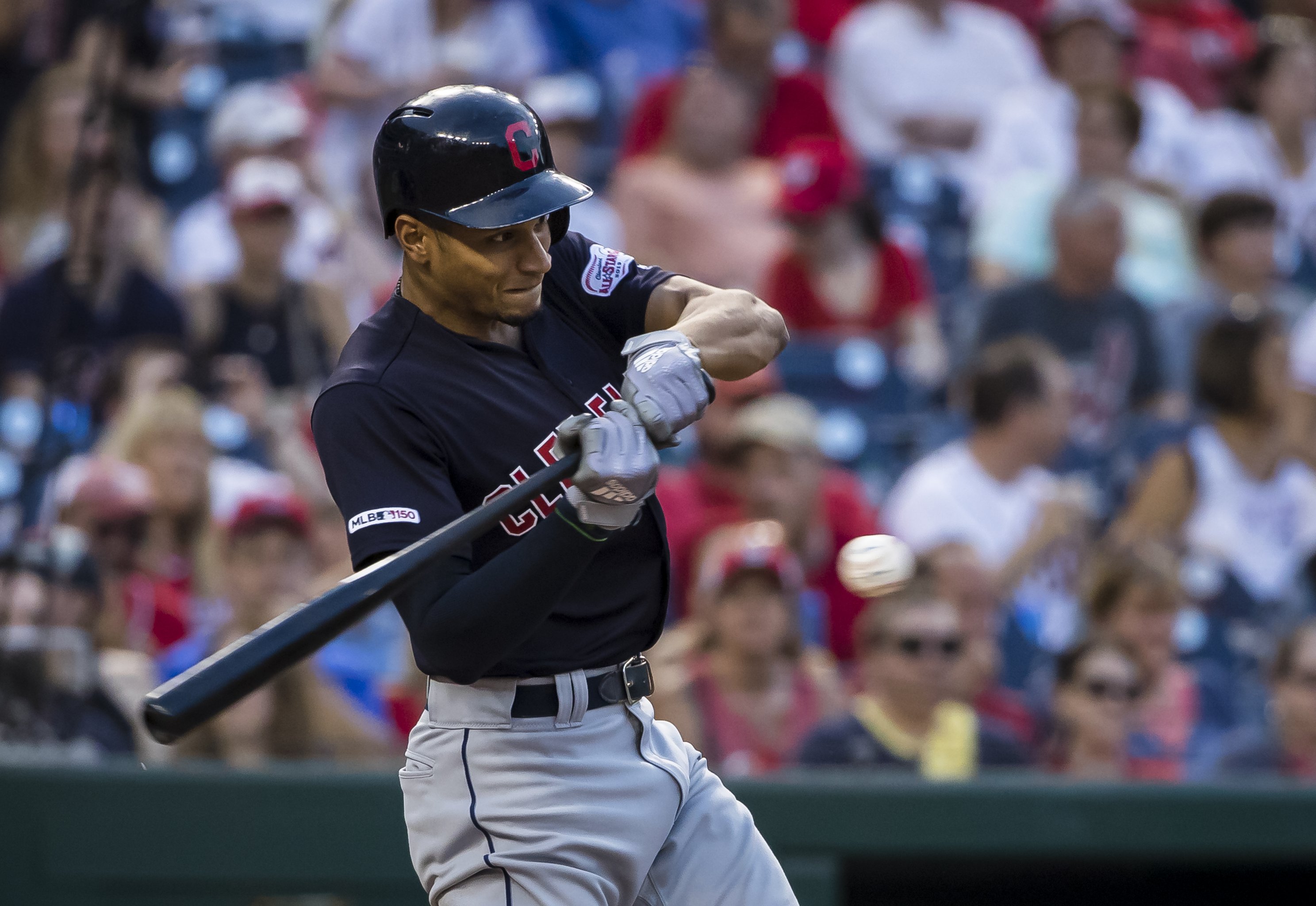 How does the arrival of Delino DeShields Jr. impact Oscar Mercado's playing  time in center field for the Cleveland Indians? 