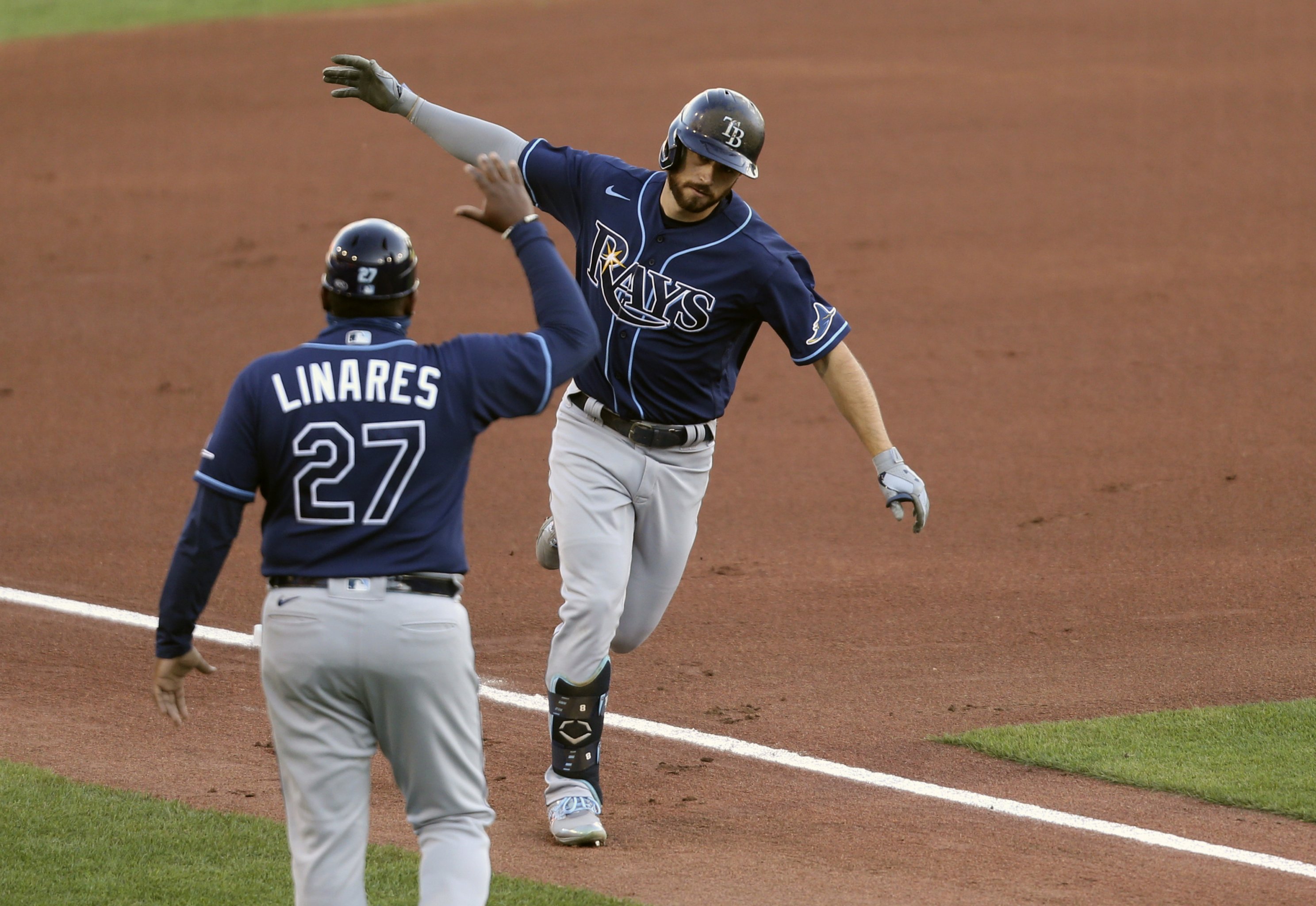 Three homers, strong start by Freddy Peralta salvage series with Rays