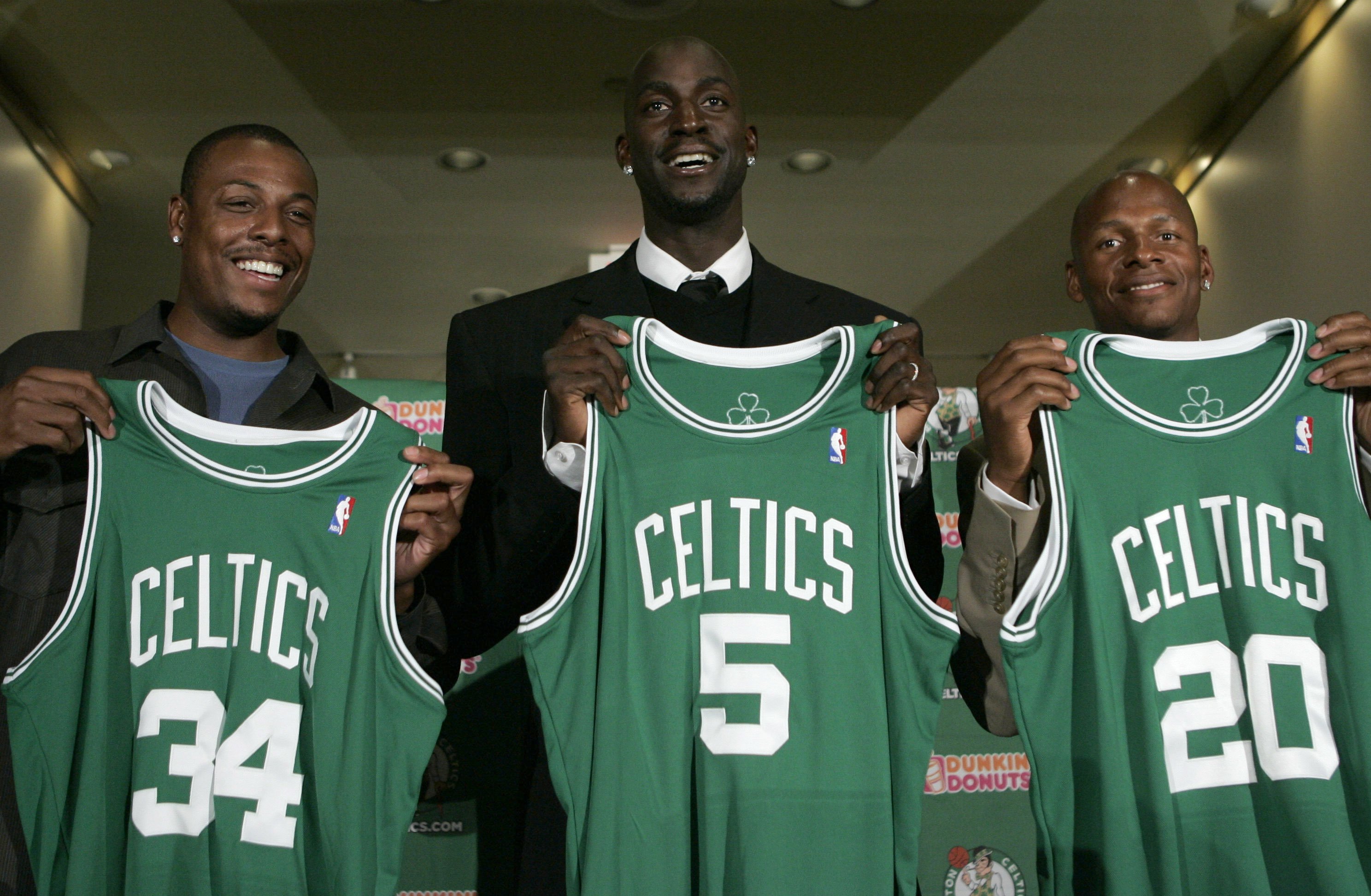 Remember when Shaq rocked the Celtics jersey and Wade suited up for the Cavs?