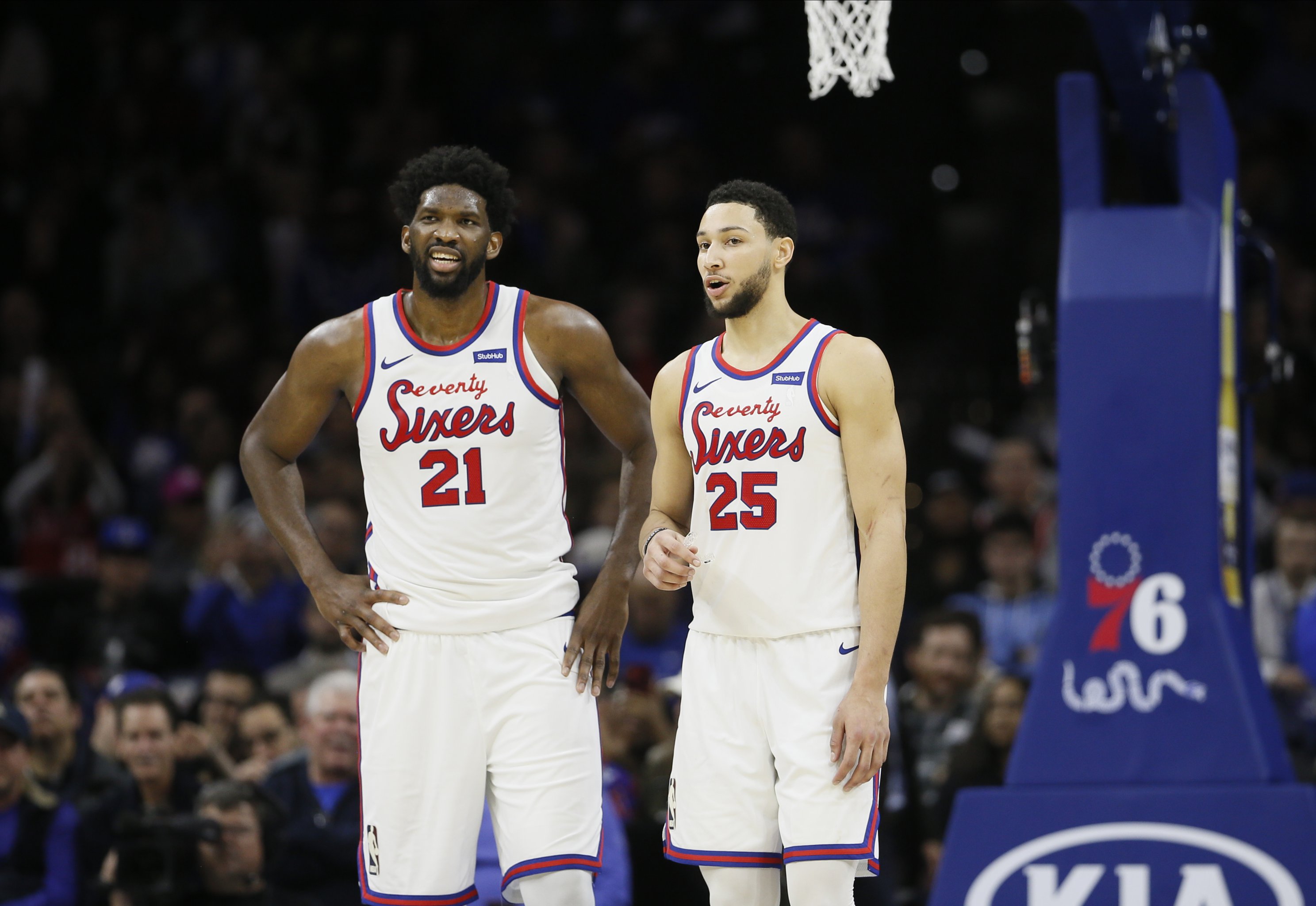 Kevin Durant blames Sixers' revolving roster for Joel Embiid and Ben  Simmons' struggles