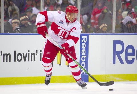 Detroit Red Wings Winter Classic Reebok Jerseys use logos and