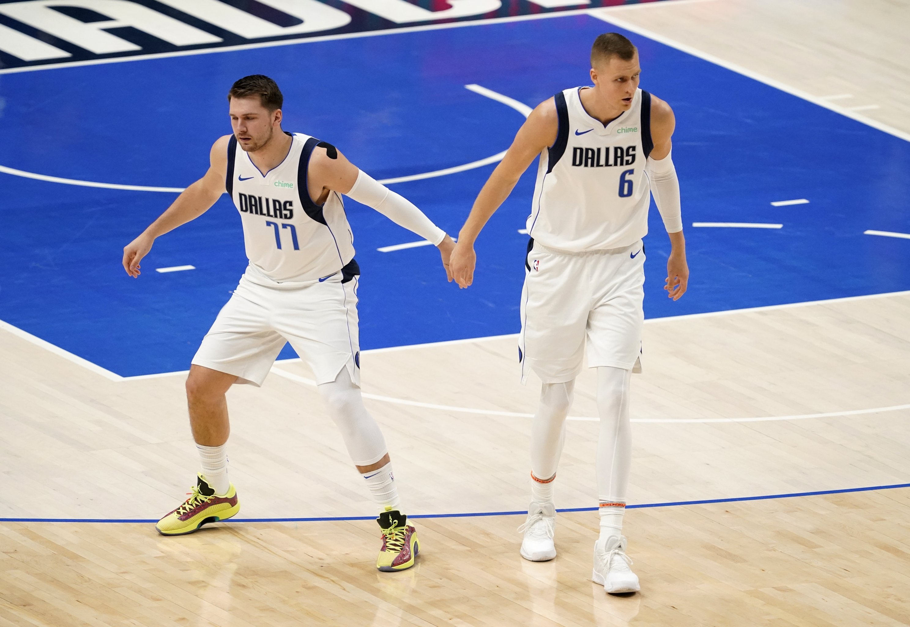 Paul George and Klay Thompson tease Luka Doncic after intense