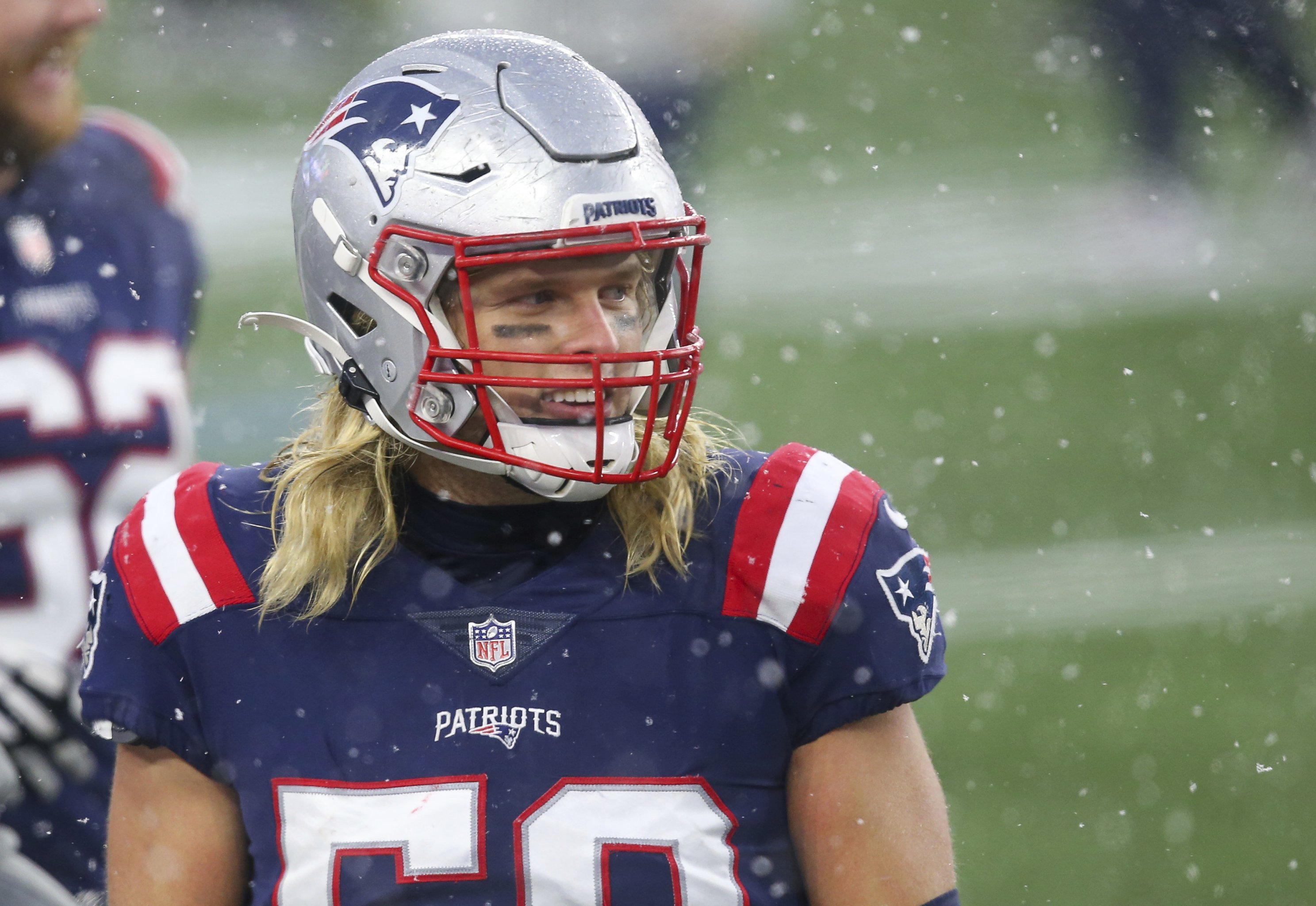 Patriots' Lawrence Guy at training camp amid ongoing contract