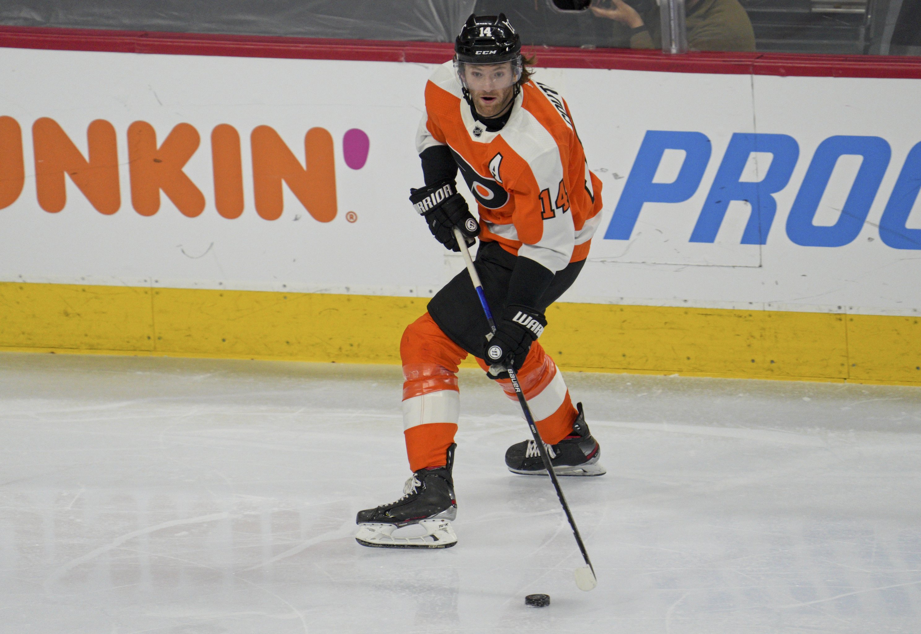 Framed Cam Atkinson Philadelphia Flyers Autographed Orange Adidas