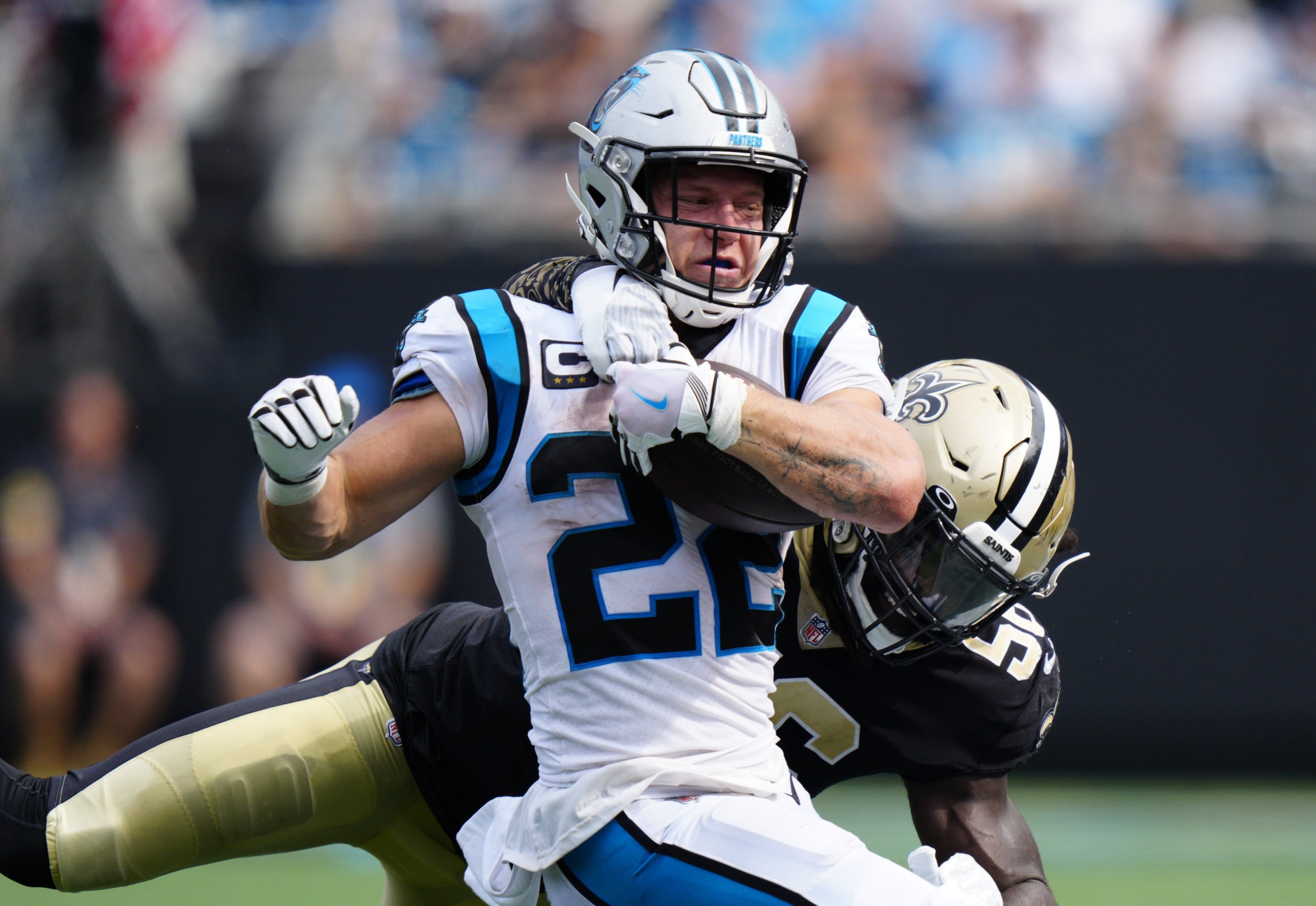 Darnold throws 2 TDs, Panthers D dominates Saints 26-7