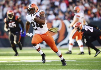 Cleveland Browns running back Nick Chubb Cleveland Browns running back Nick Chubb