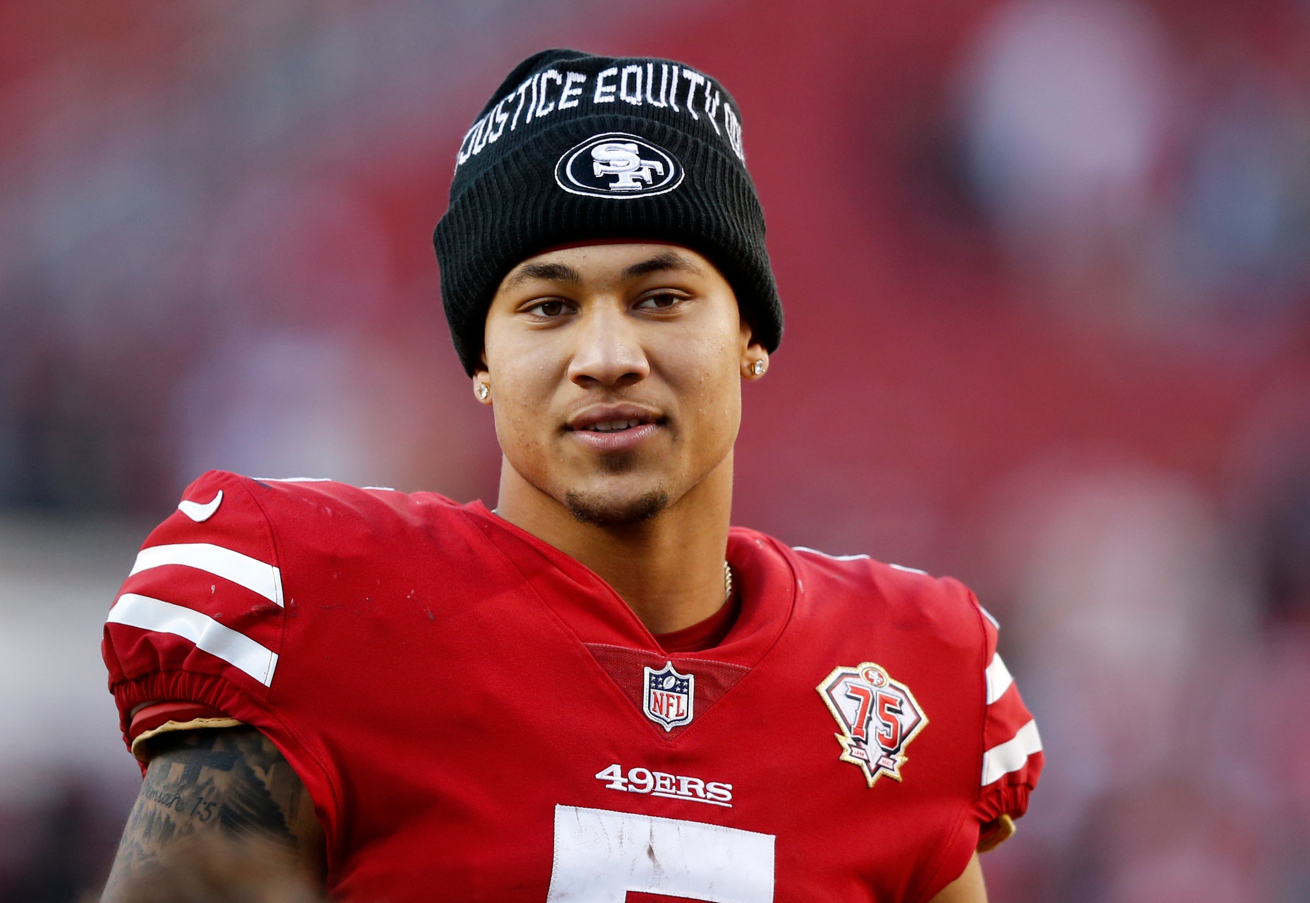 San Francisco 49ers quarterback Trey Lance