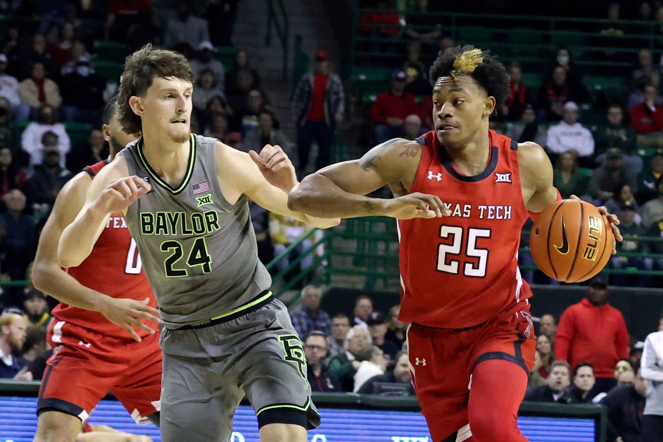 Baylor's Matthew Mayer and Texas Tech's Adonis Arms