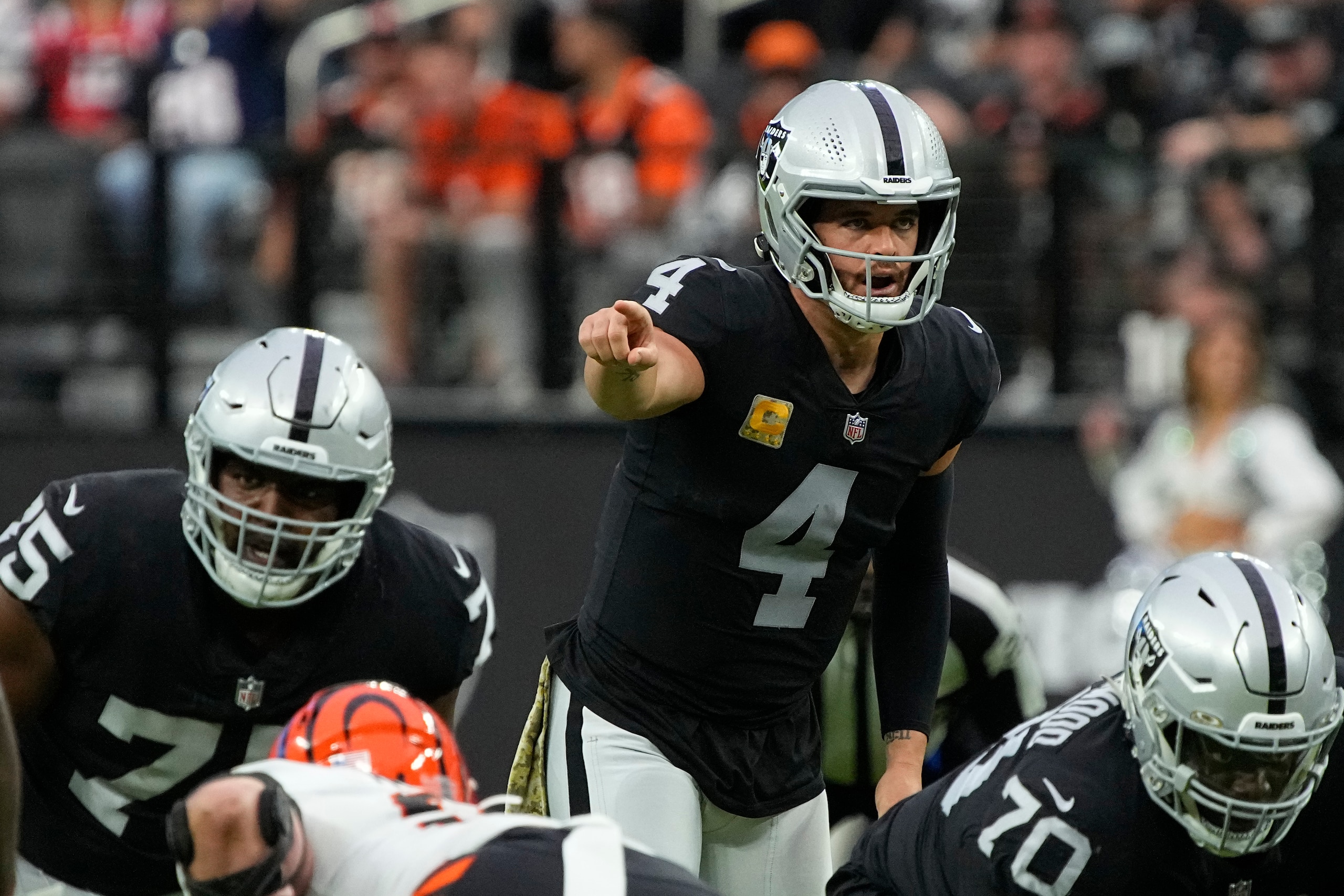 Las Vegas Raiders quarterback Derek Carr Las Vegas Raiders quarterback Derek Carr