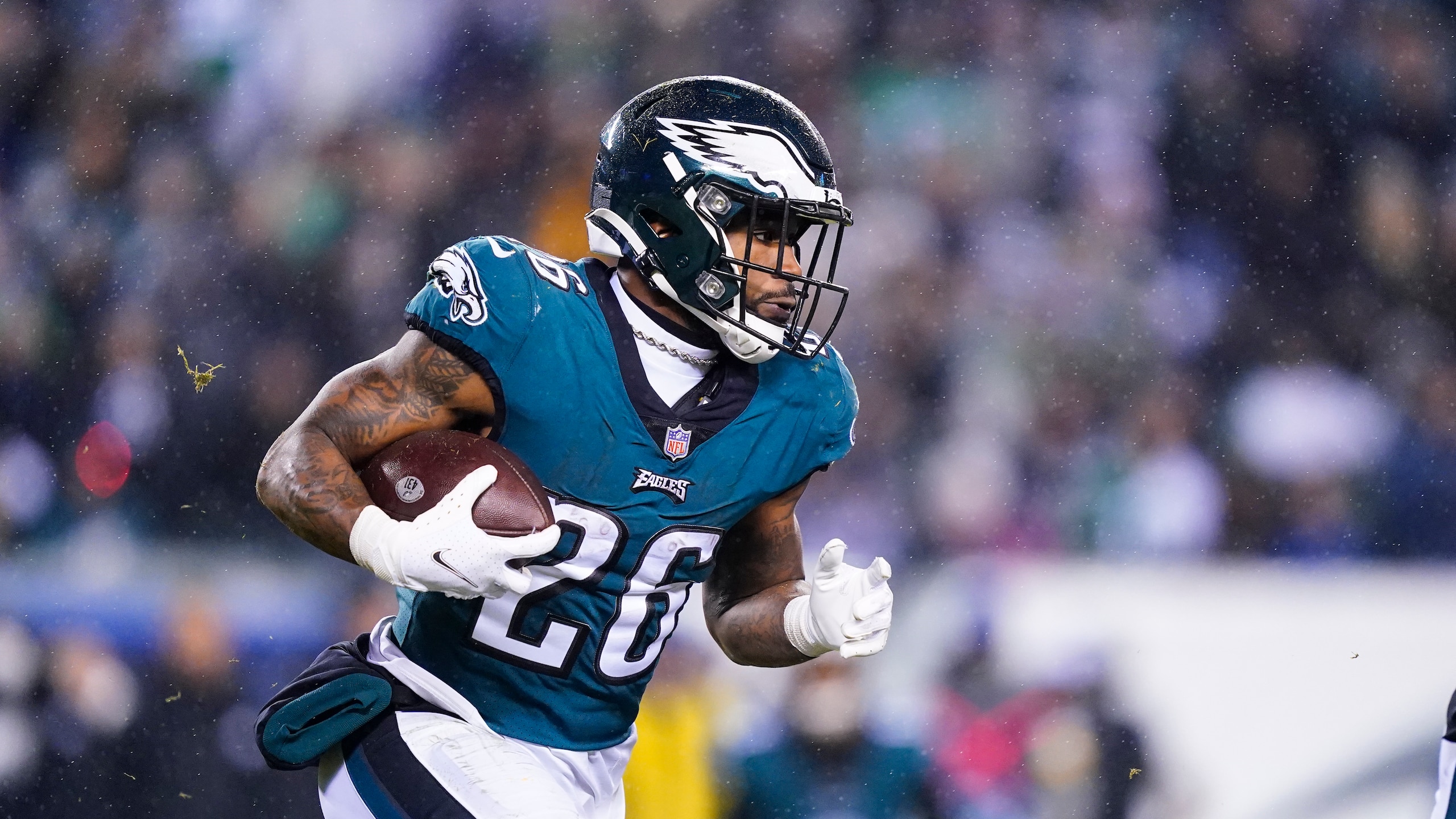 Philadelphia Eagles running back Miles Sanders Philadelphia Eagles running back Miles Sanders