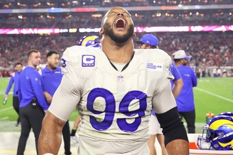 Los Angeles Rams defensive tackle Aaron Donald