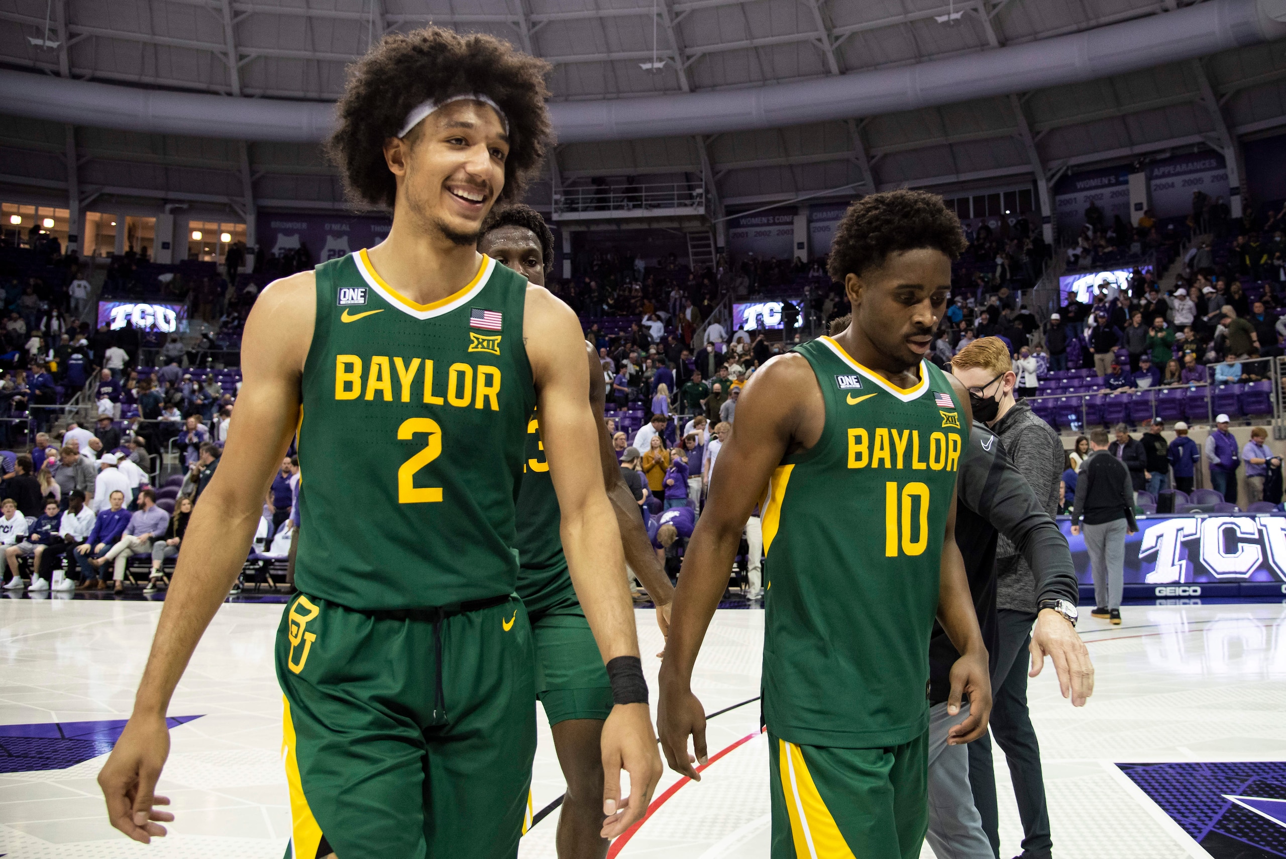Kendall Brown (2) and Adam Flagler (10)