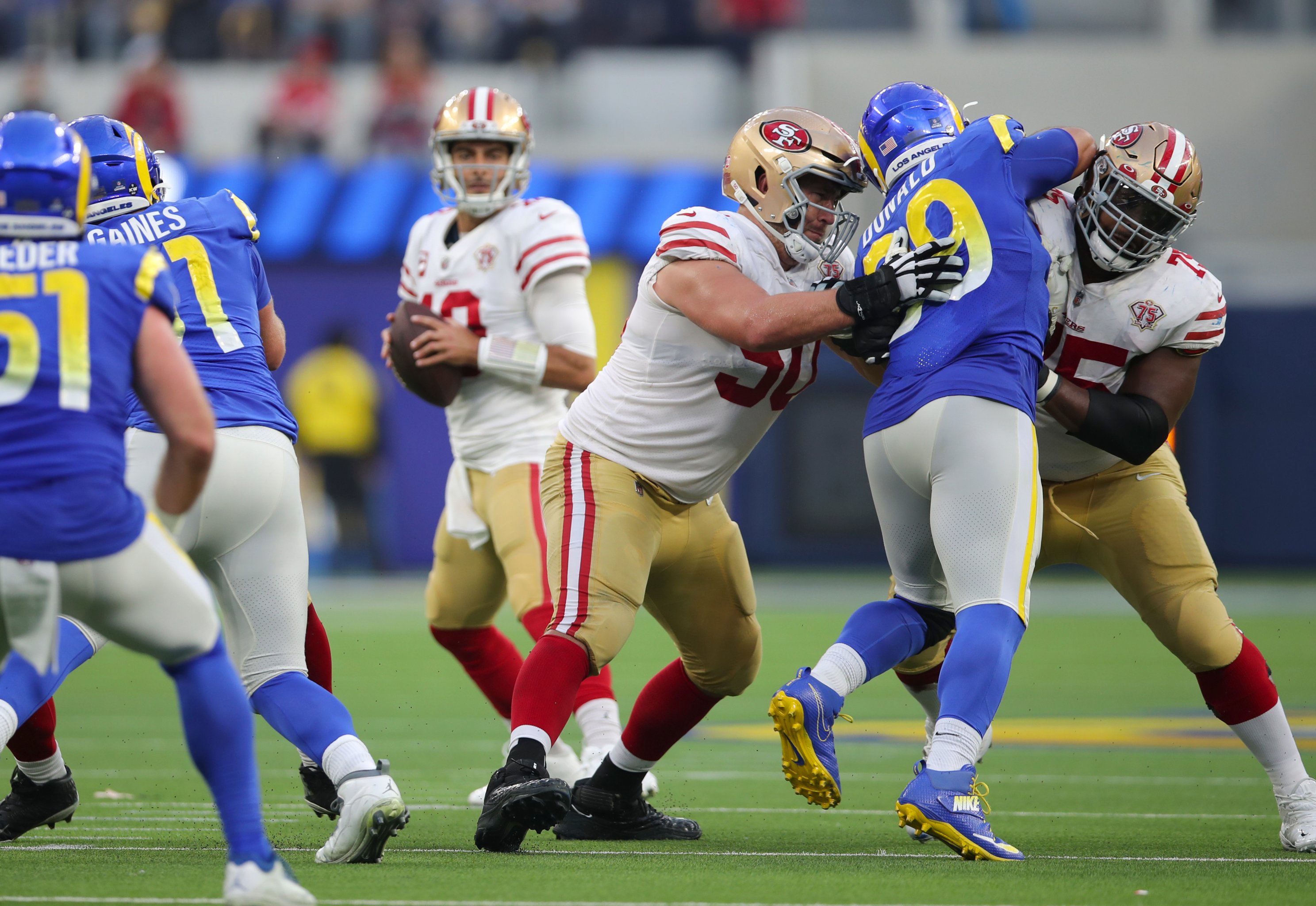 NFC Championship Prediction and Preview: San Francisco 49ers vs. Los  Angeles Rams 