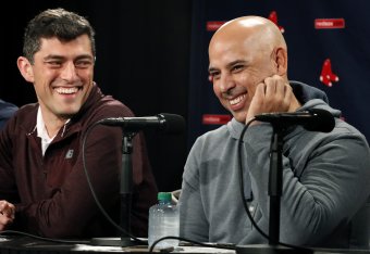 Chaim Bloom (L) and Alex Cora (R)