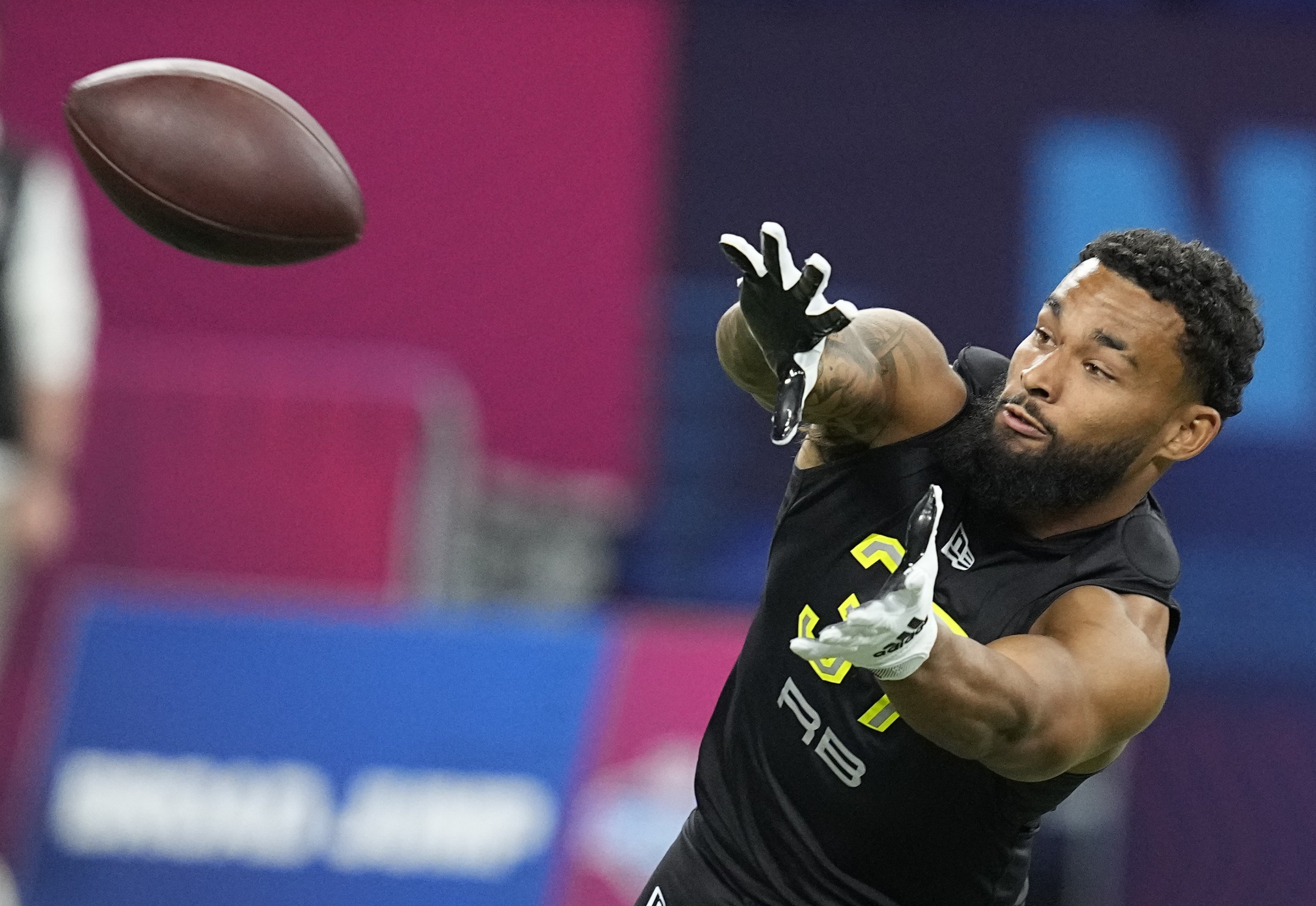 NFL Combine Day 2 recap: Top of the OL and RB classes take shape - The  Falcoholic