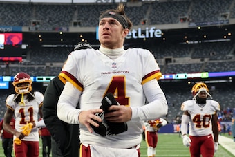 Washington Commanders quarterback Taylor Heinicke Washington Commanders quarterback Taylor Heinicke