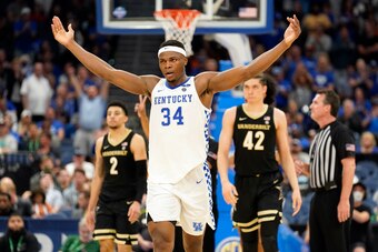 Kentucky's Oscar Tshiebwe Kentucky's Oscar Tshiebwe