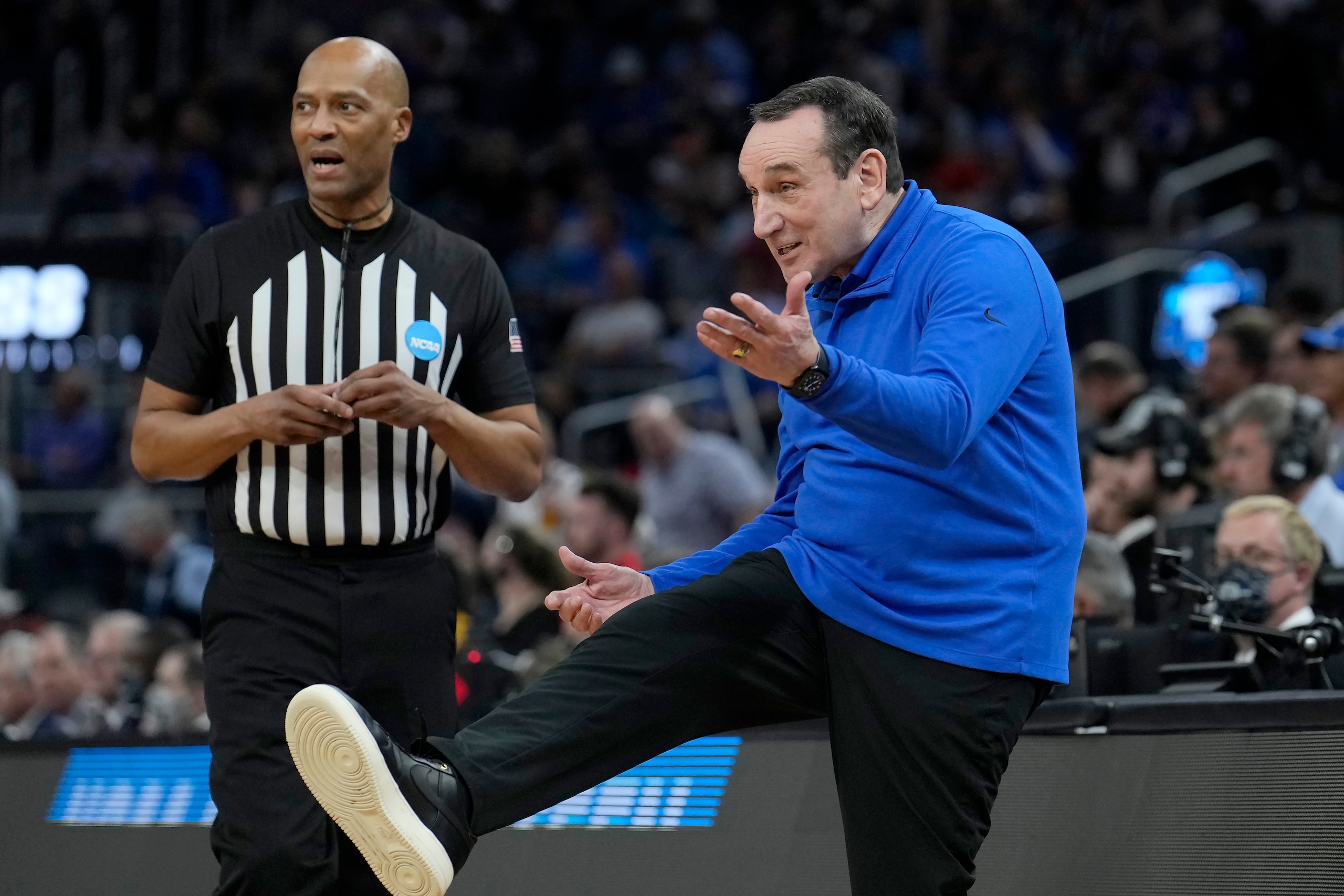 Duke head coach Mike Krzyzewski