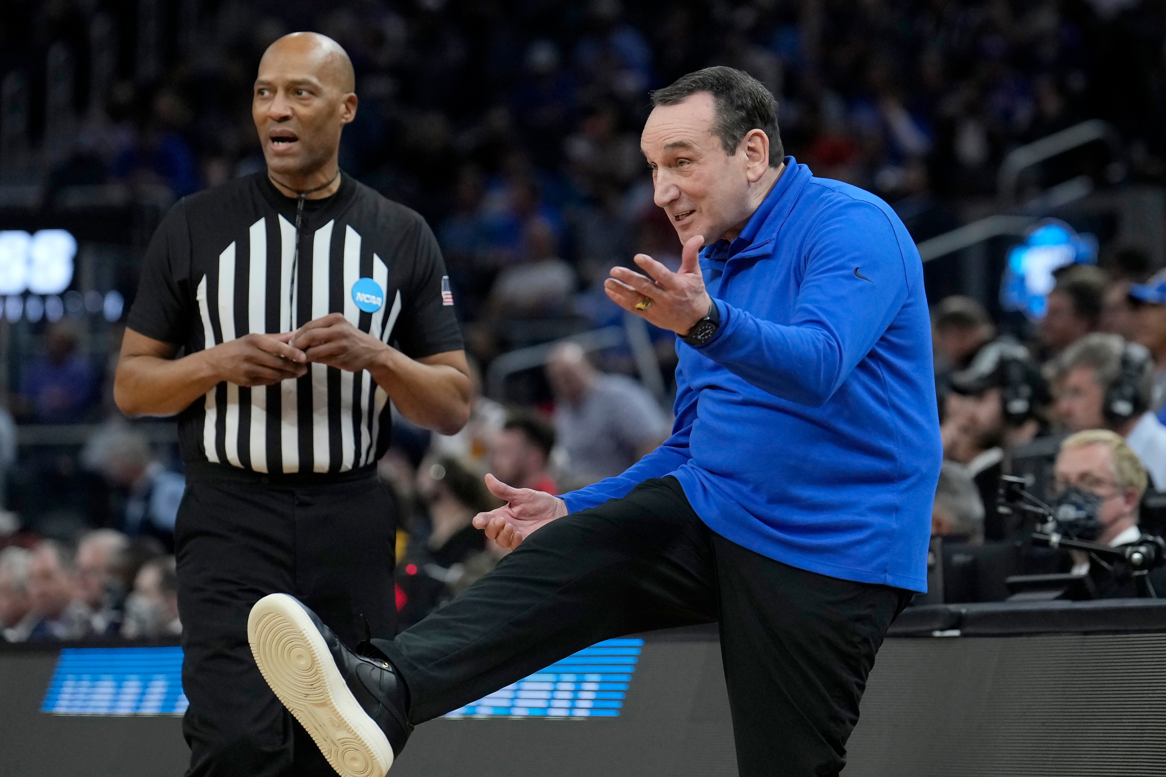 Duke head coach Mike Krzyzewski