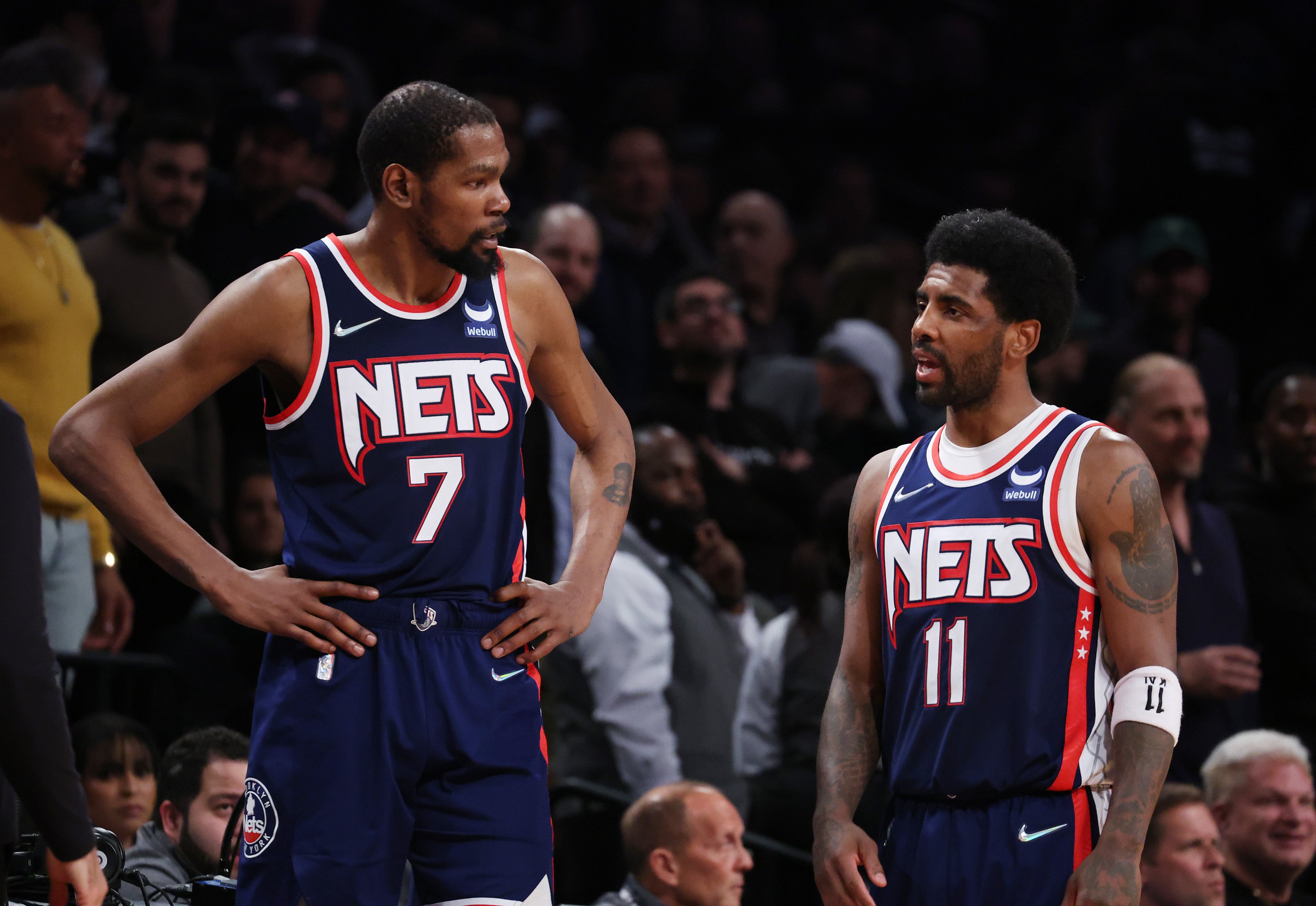 Kevin Durant chokes up when talking about Brooklyn Nets teammates and Kyrie  Irving