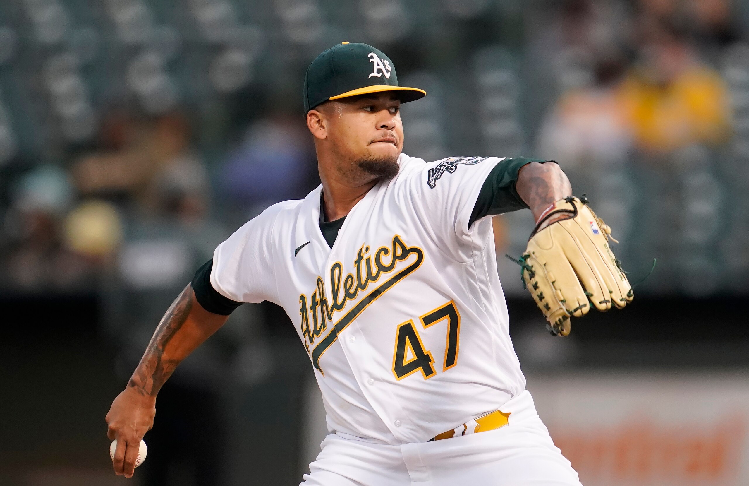 Oakland's Frankie Montas Oakland's Frankie Montas