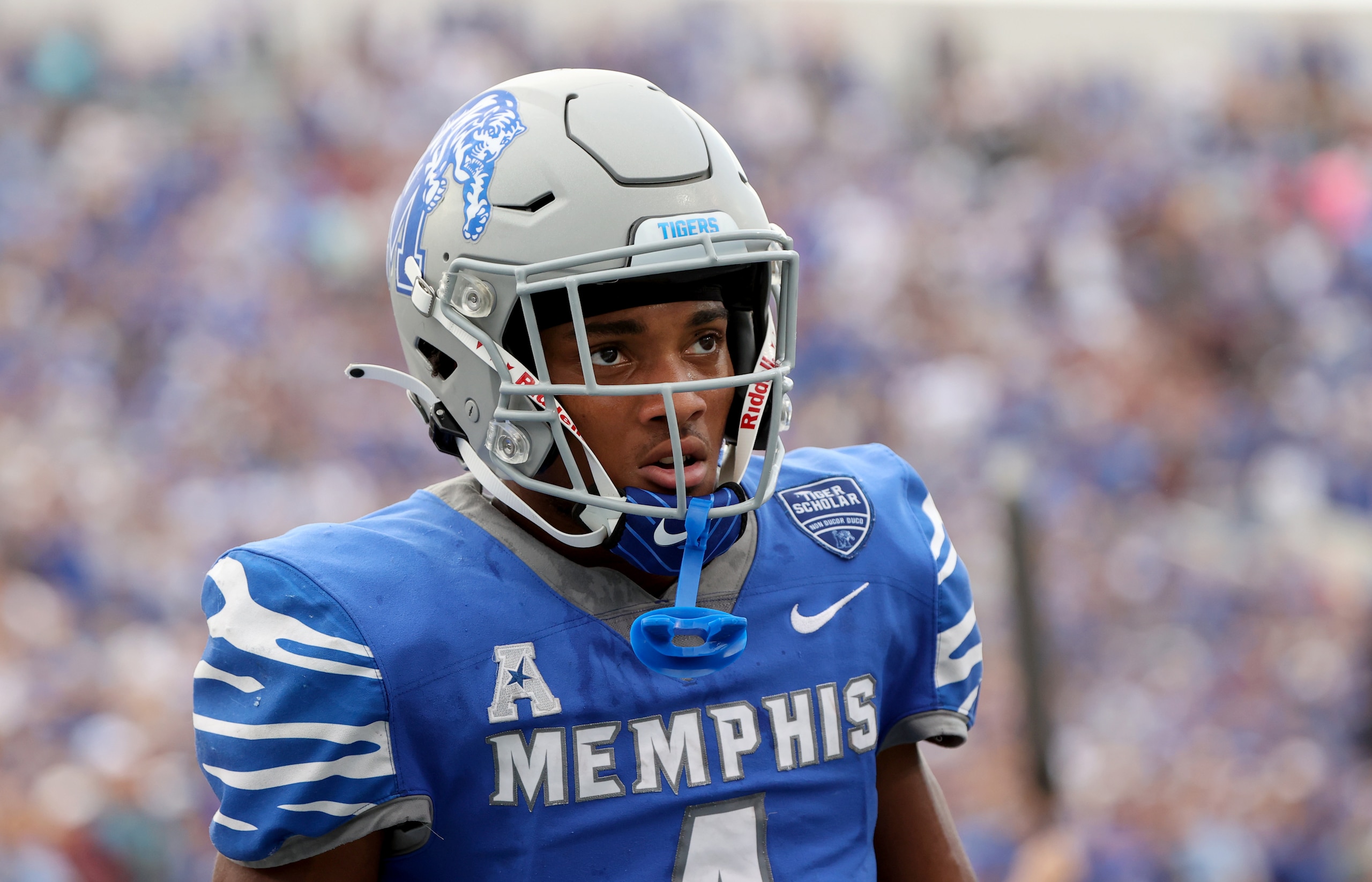 Memphis wide receiver Calvin Austin III