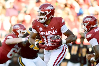 Arkansas wide receiver Treylon Burks