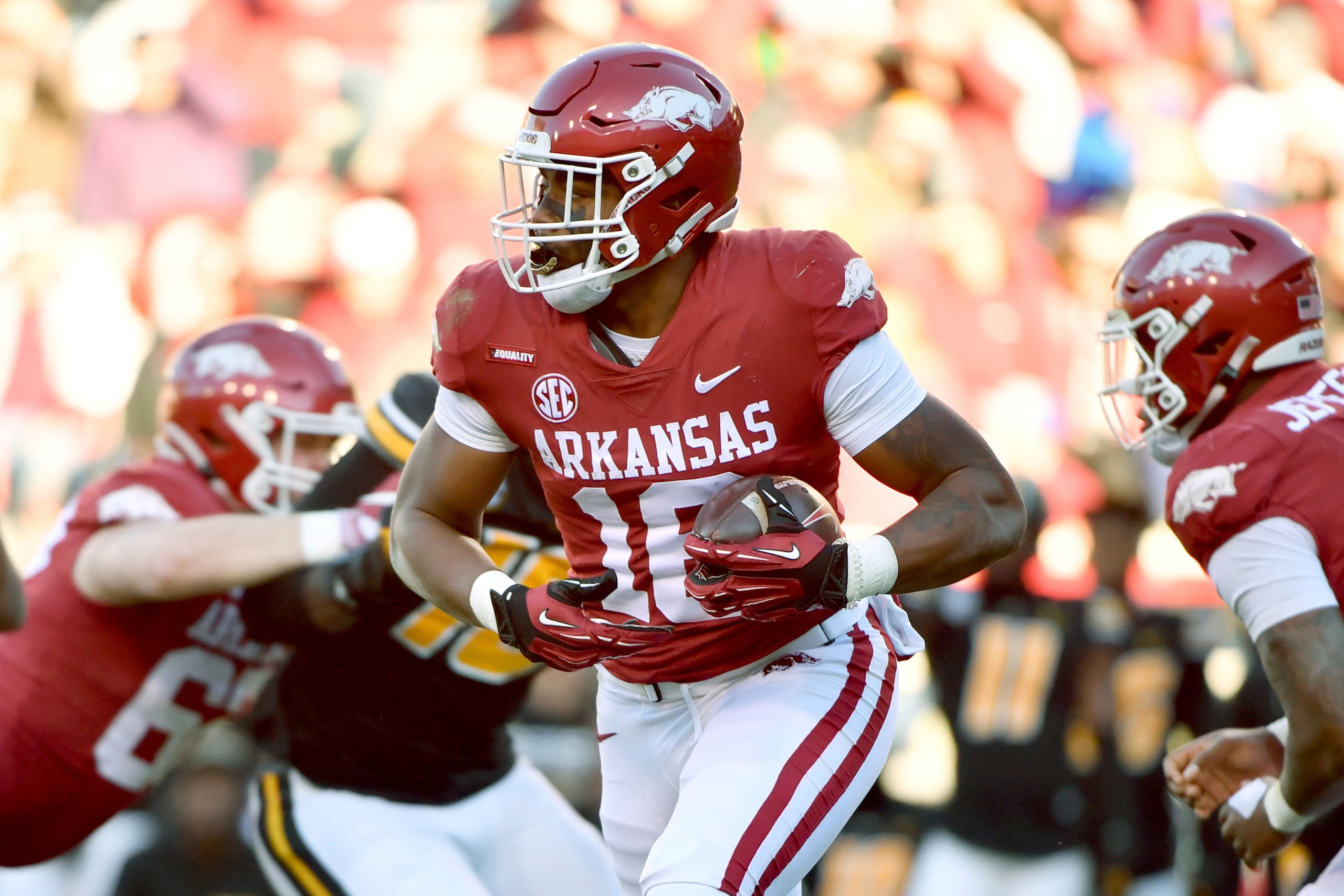 Arkansas wide receiver Treylon Burks